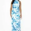 Beauty Of Fiji Satin Maxi Dress Blue -Hello Molly Shop 230928HM 0511 1697761133