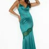 Formal Retreat Satin Maxi Dress Forest Green -Hello Molly Shop 230928HM 1438 1698301969