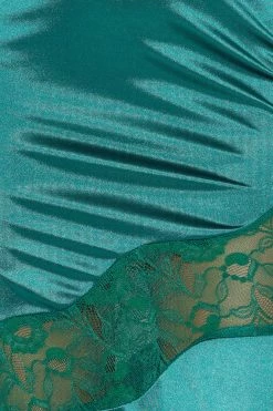 Formal Retreat Satin Maxi Dress Forest Green -Hello Molly Shop 230928HM 1446 1698386840