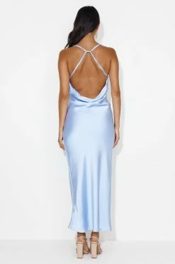 Charming Swan Satin Maxi Dress Blue -Hello Molly Shop 231103HM 0657 1700546300 cb943b38 ecfb 4e81 b922 1a1adbc23a3f