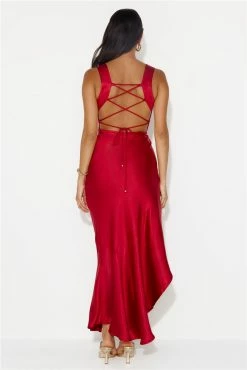 Flashy Sorièe Satin Maxi Dress Red 12 Flashy Sorièe Satin Maxi Dress Red -Hello Molly Shop 231124HM13518 1703115852