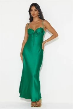 Winery Wedding Satin Maxi Dress Green -Hello Molly Shop 231124HM13686 1703116214 a8959fab e500 4406 91d4 a647cc499dcf