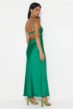 Winery Wedding Satin Maxi Dress Green -Hello Molly Shop 231124HM13694 1703116215 bb1d9460 2d3f 4d03 8d71 c9188c8bec34