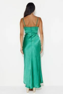 Dancing Pixie Satin Maxi Dress Green 12 Dancing Pixie Satin Maxi Dress Green -Hello Molly Shop 231124HM13732 1702603092