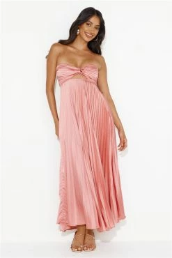 Clouds Of Love Strapless Pleated Maxi Dress Pink -Hello Molly Shop 231124HM13908 1703116385 8253c2d8 b4cf 4c86 94bf b9040696aefc