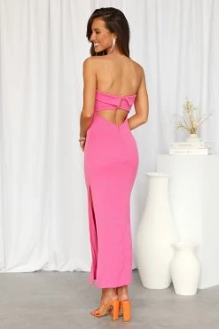 Hot Blooded Maxi Dress Hot Pink -Hello Molly Shop 4L8A4134 1654050225