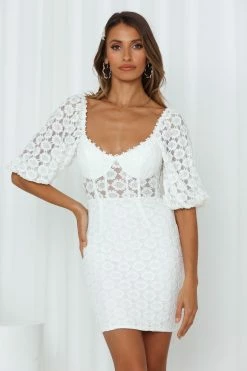 We Cute Dress White -Hello Molly Shop 88595796d23934bfedb4