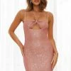 Giving Vertigo Dress Rose Gold Sequin -Hello Molly Shop A03I3407 1658295757