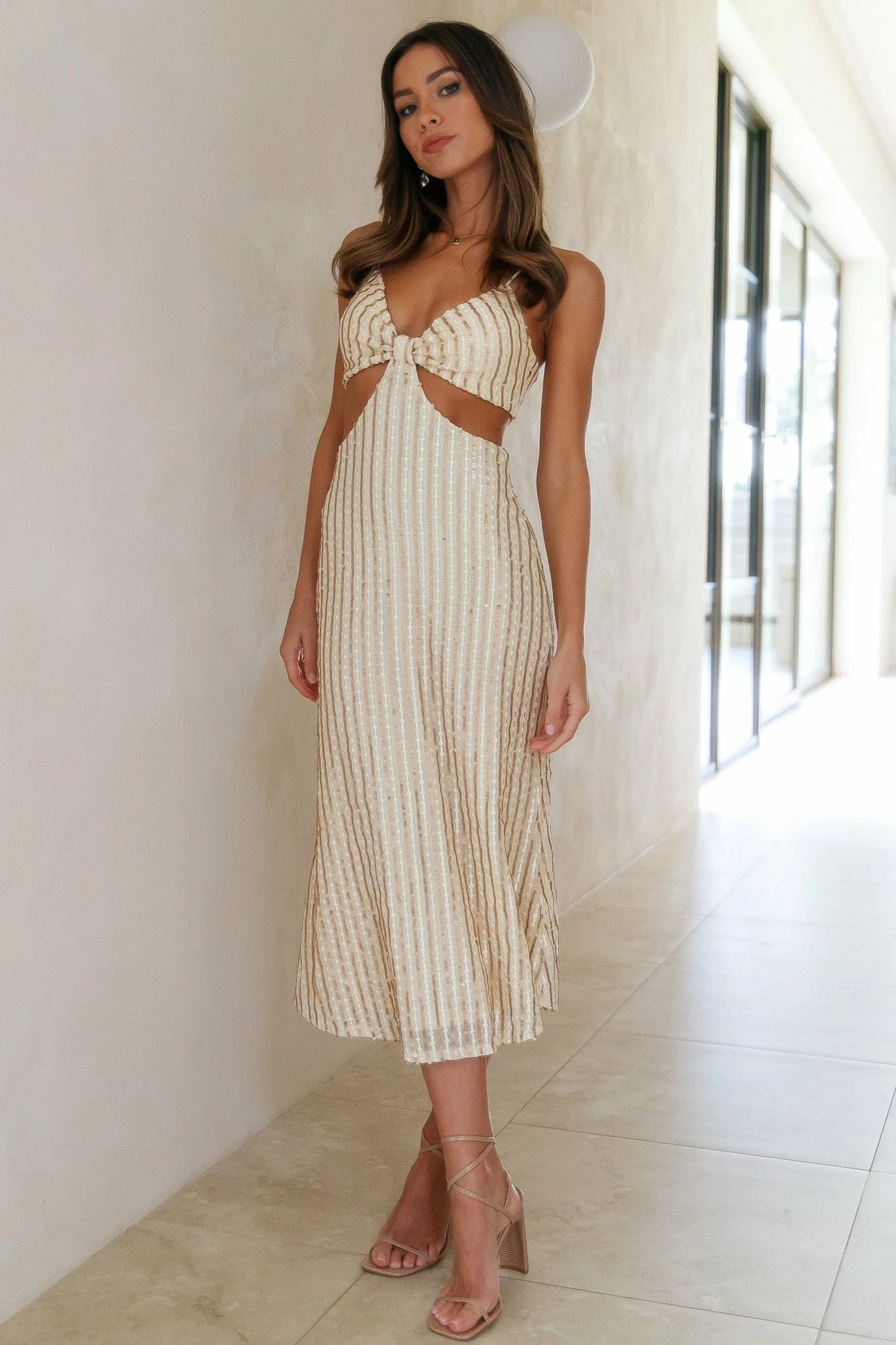 Sparkling Love Midi Dress Gold Sequin 3 Sparkling Love Midi Dress Gold Sequin