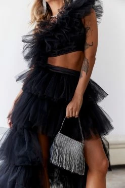 HELLO MOLLY Drinks On The House Tulle Top Black -Hello Molly Shop A23I0287 1680064959 0c8a42af 8cb0 4f3c 9c4d 491a1f9aa880