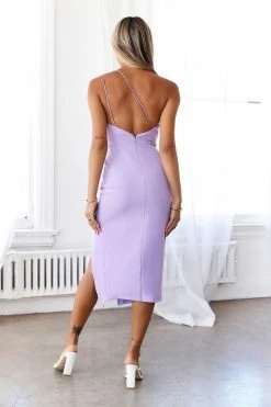 HELLO MOLLY The World Is Yours Midi Dress Lilac -Hello Molly Shop A23I1266 1648090654
