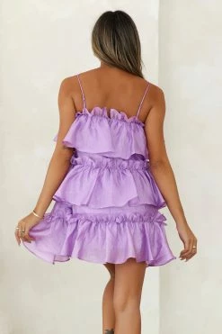 HELLO MOLLY Champagne Towers Mini Dress Violet -Hello Molly Shop A23I2705 1687159844 9affa198 6f30 4725 b39b 7e4757764bab