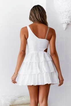 SUR BELLE Teacup Of Dreams Mini Dress White -Hello Molly Shop A23I5947 1679379407