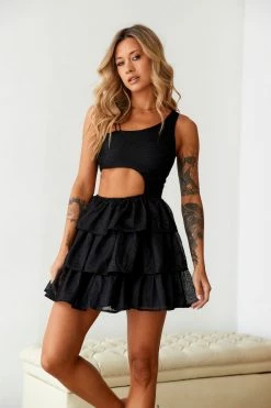 SUR BELLE Teacup Of Dreams Mini Dress Black -Hello Molly Shop A23I8402 1680063968 bfb9e0a6 603b 4709 8cc9 524dd50d02b8