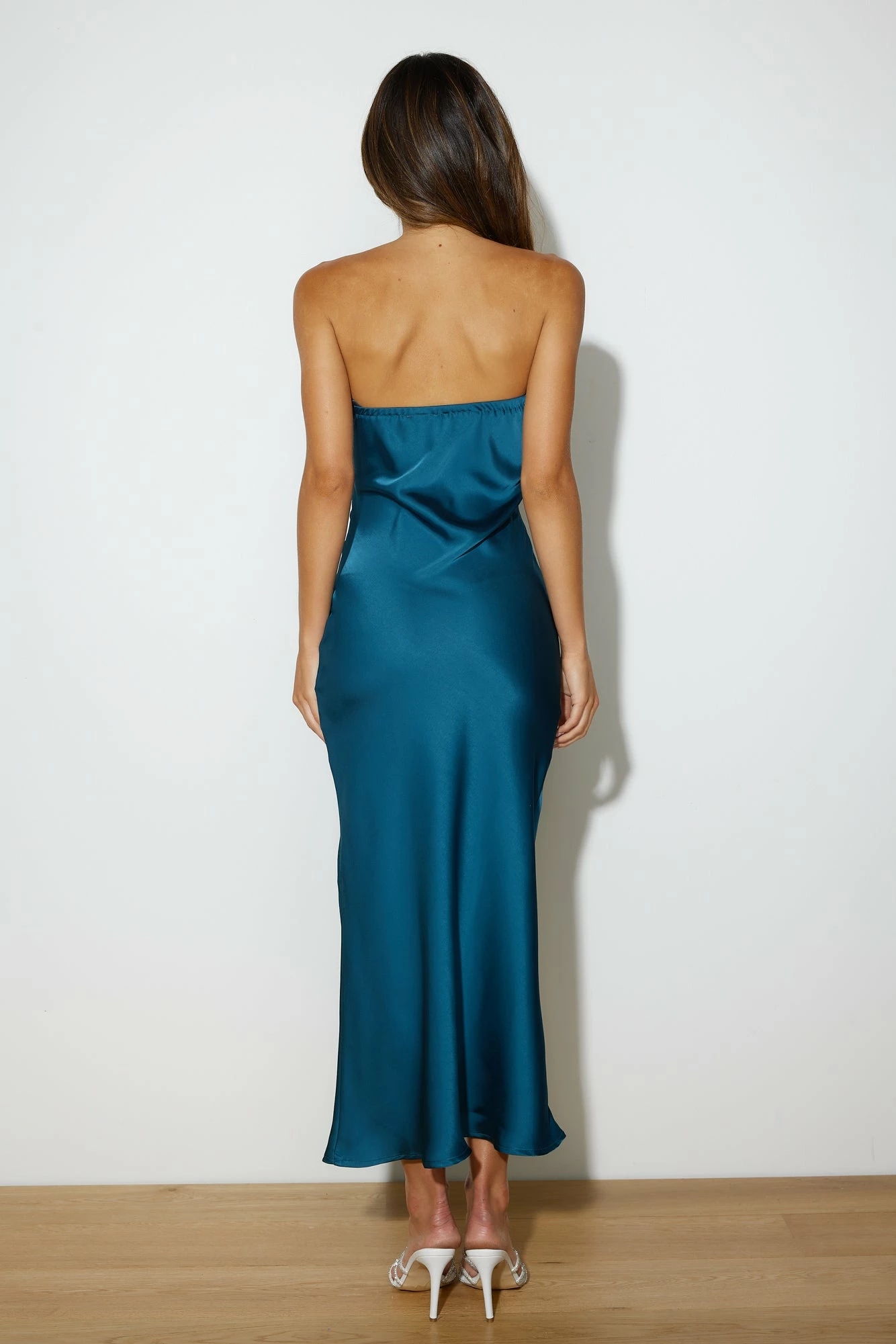 Lover Of Style Satin Maxi Dress Teal 8 Lover Of Style Satin Maxi Dress Teal - Image 6