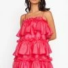 HELLO MOLLY Champagne Towers Mini Dress Hot Pink -Hello Molly Shop HelloMolly0222 1688952903