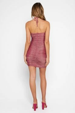 HELLO MOLLY Out Of The Box Shimmer Dress Berry 14 HELLO MOLLY Out Of The Box Shimmer Dress Berry -Hello Molly Shop HelloMolly0233 1688953878