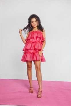 HELLO MOLLY Champagne Towers Mini Dress Hot Pink 29 HELLO MOLLY Champagne Towers Mini Dress Hot Pink -Hello Molly Shop HelloMolly4539 20 1 1688952925