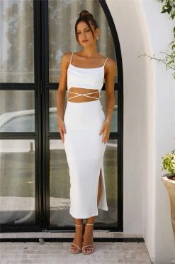 Livin Bright Maxi Dress White -Hello Molly Shop L4A0169 1646614494