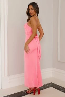 Going With The Flow Midi Dress Pink 8 Going With The Flow Midi Dress Pink -Hello Molly Shop L4A2027 1688946372