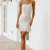 Glimmer Babe Dress Cream Sequin -Hello Molly Shop L4A2059 1641286815