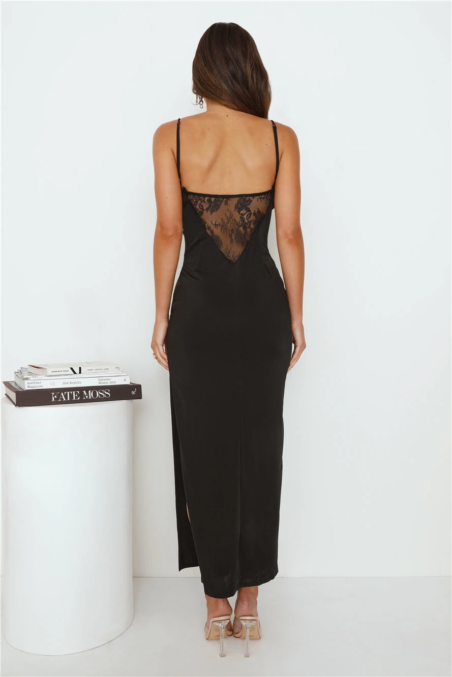 Romance Found Lace Maxi Dress Black 7 Romance Found Lace Maxi Dress Black - Image 5