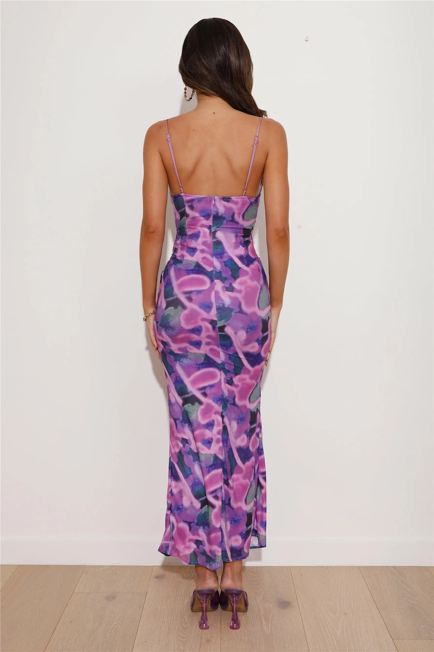 Vivid Colors Maxi Dress Purple 6 Vivid Colors Maxi Dress Purple - Image 4