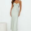 Magic In Her Vibe Satin Maxi Dress Sage -Hello Molly Shop L4A3544 1698311349 f9a3c691 a421 4d06 bae5 10e53f64e59d