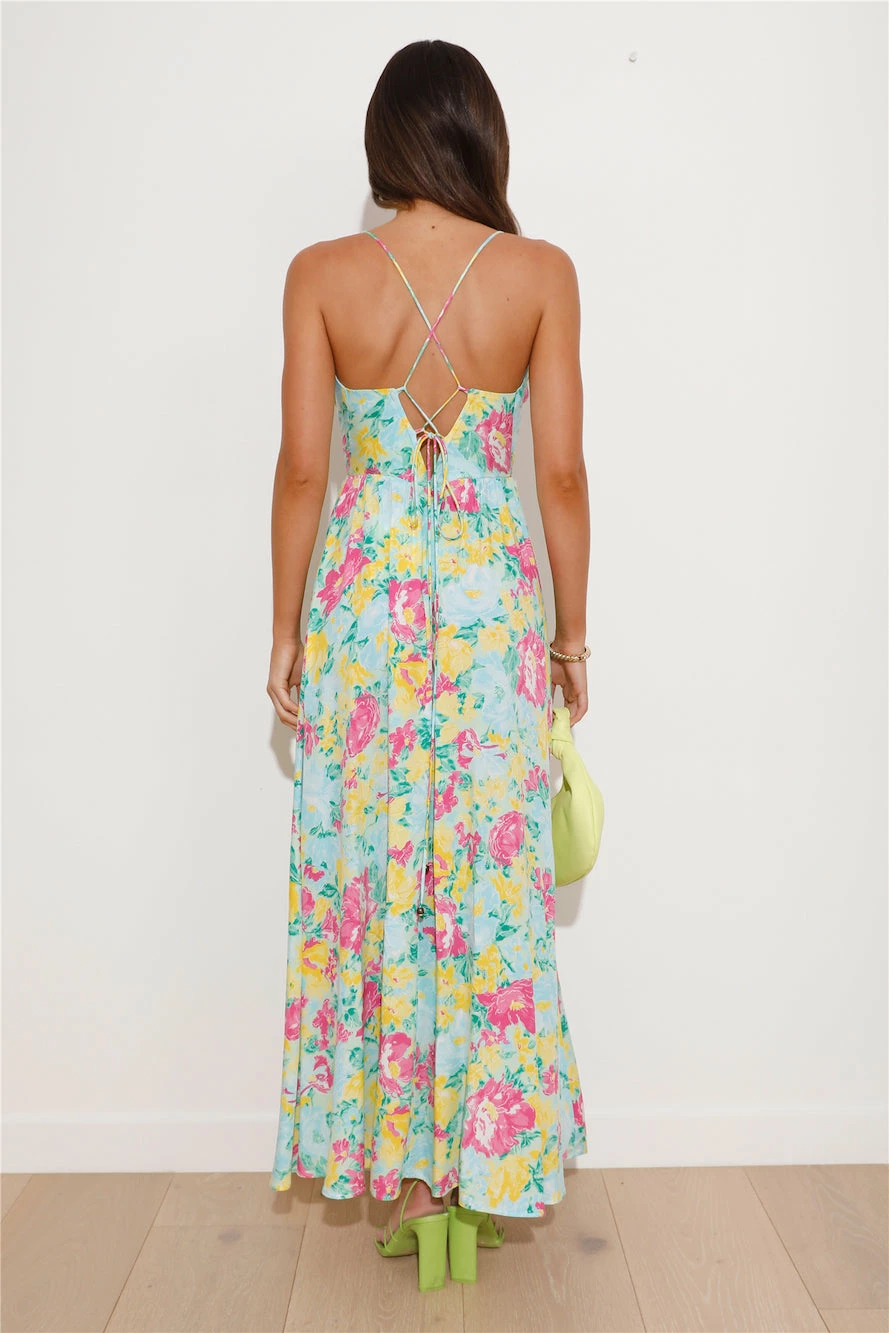 All Season Long Maxi Dress Blue 7 All Season Long Maxi Dress Blue - Image 5