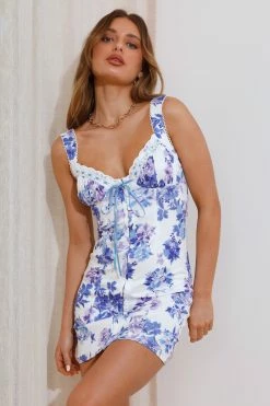 Sunsets With You Mini Dress Blue