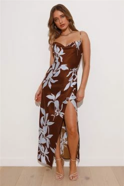 You Be Me Maxi Dress Brown