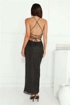 Sparks Fantasy Sequin Maxi Dress Black -Hello Molly Shop L4A5713 1701247977