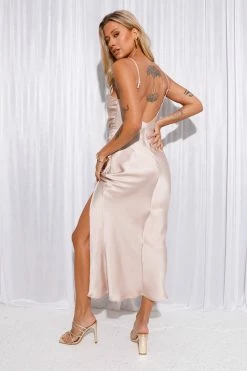 Forever Feels Like This Satin Maxi Dress Champagne -Hello Molly Shop L4A6835 1686898039 e00676e8 fb35 4e5d ad34 ad53ed034d88