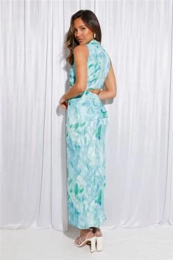 Ocean Odyssey Midi Dress Blue -Hello Molly Shop L4A8449 1687487711