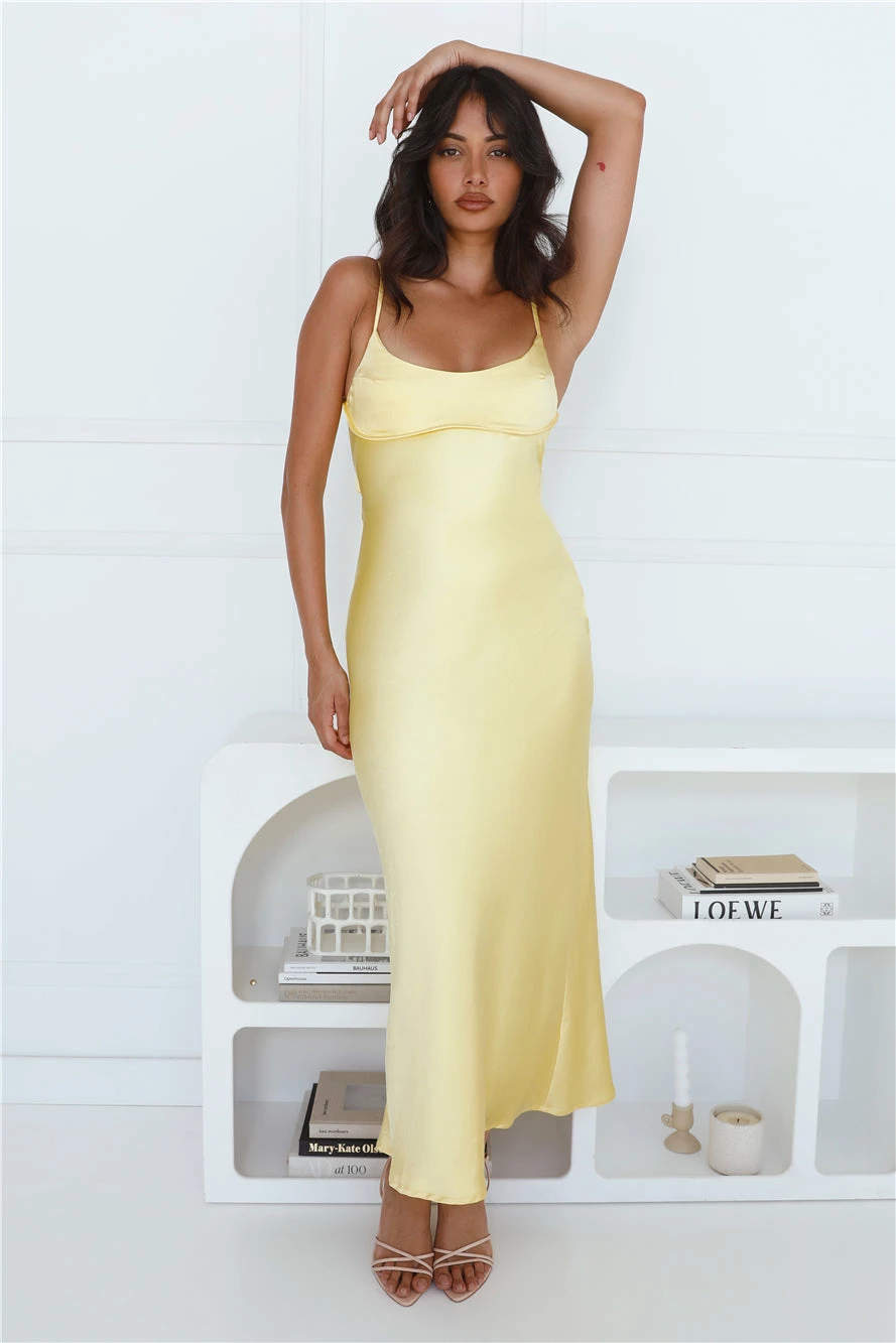 Feels Like Luxe Maxi Dress Yellow 3 Feels Like Luxe Maxi Dress Yellow