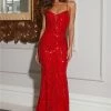 Own The Club Sequin Maxi Dress Red -Hello Molly Shop L4A9559 1694662098