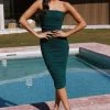Lost Jewel Midi Dress Emerald -Hello Molly Shop L8A7119 1657588394