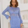 Noir Affair Dress Blue -Hello Molly Shop L8A9498 1660279672