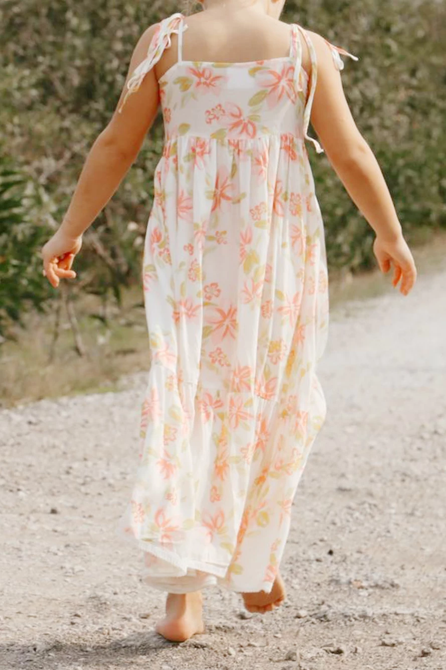 HELLO MINI Running Through Daisies Maxi Dress White 6 HELLO MINI Running Through Daisies Maxi Dress White - Image 4