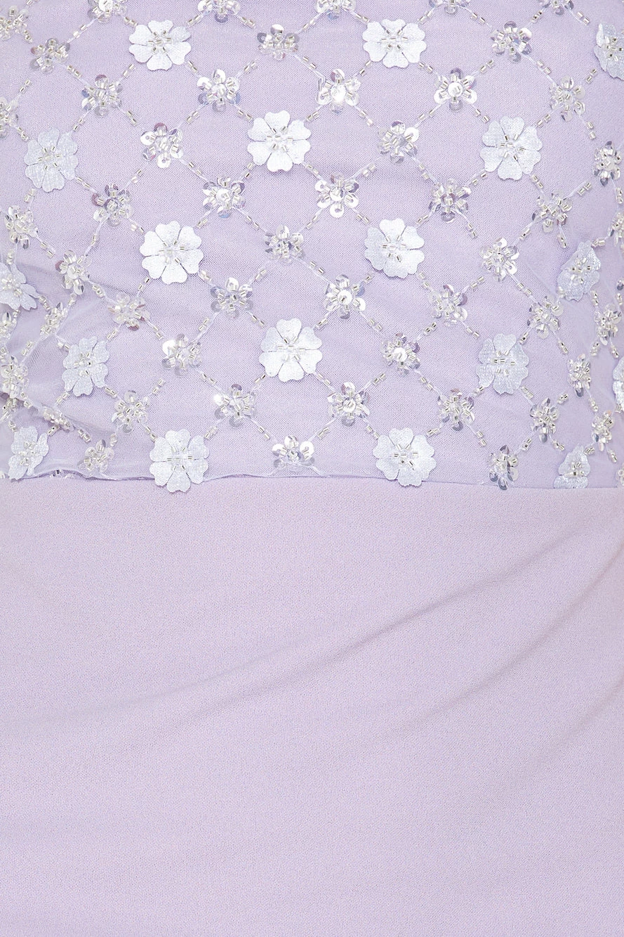 Fancy Details Mini Dress Lilac 10 Fancy Details Mini Dress Lilac - Image 8