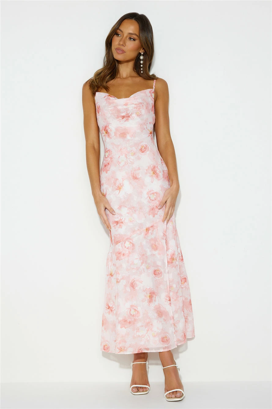 Mystic Splendor Midi Dress Pink 3 Mystic Splendor Midi Dress Pink