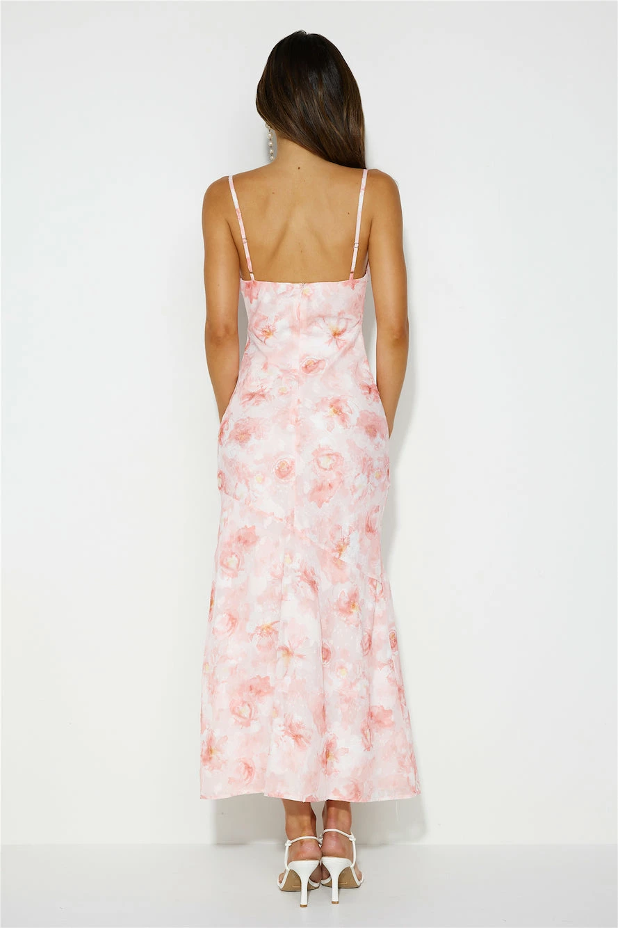 Mystic Splendor Midi Dress Pink 8 Mystic Splendor Midi Dress Pink - Image 6