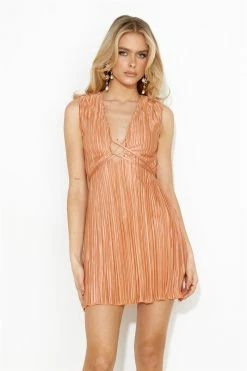 Seen In Plisse Mini Dress Orange -Hello Molly Shop Untitled 20Capture2953 1690418934