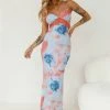 Wanted By All Mesh Maxi Dress Blue -Hello Molly Shop Y2A6191 1702888350