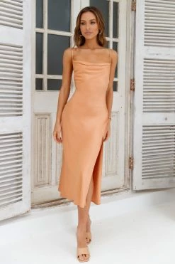 Drinks On Me Midi Dress Light Orange -Hello Molly Shop a10eb05365b0cc76e20c
