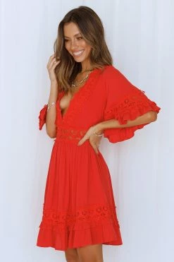 Go Forth Dress Red -Hello Molly Shop a7983c9fed97b0ccd250