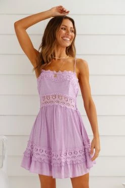 Shady Ladies Dress Lilac -Hello Molly Shop b760853ce03b67c89f5e