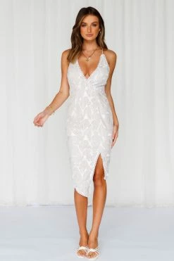 Shine Queen Midi Dress White -Hello Molly Shop c94039019f8bcca0e4fb
