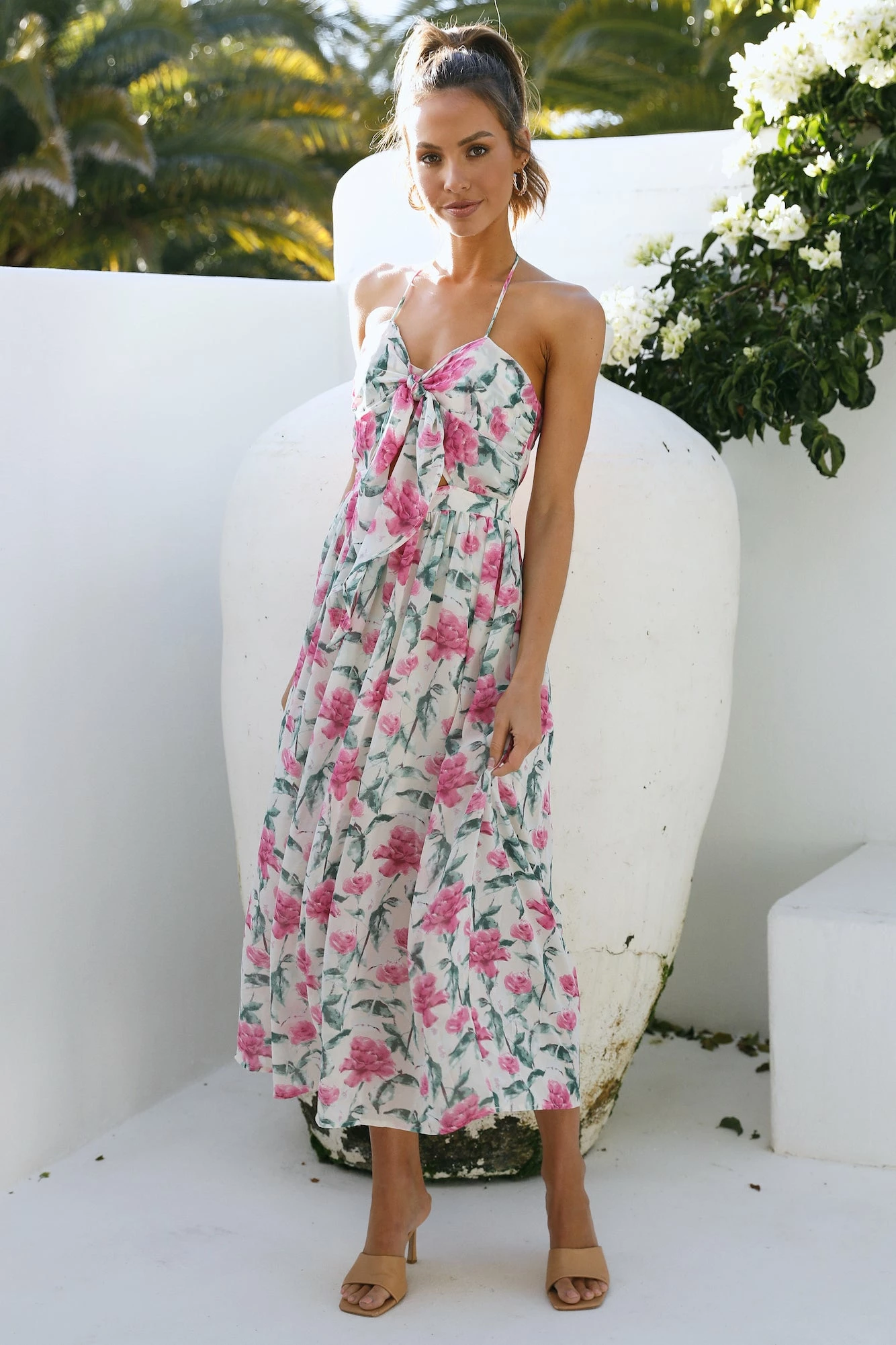 Feel The Tune Maxi Dress Beige 3 Feel The Tune Maxi Dress Beige