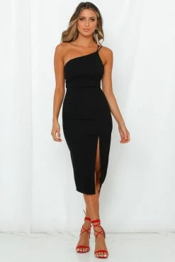HELLO MOLLY Taking It Back Dress Black -Hello Molly Shop hm1905302214 1
